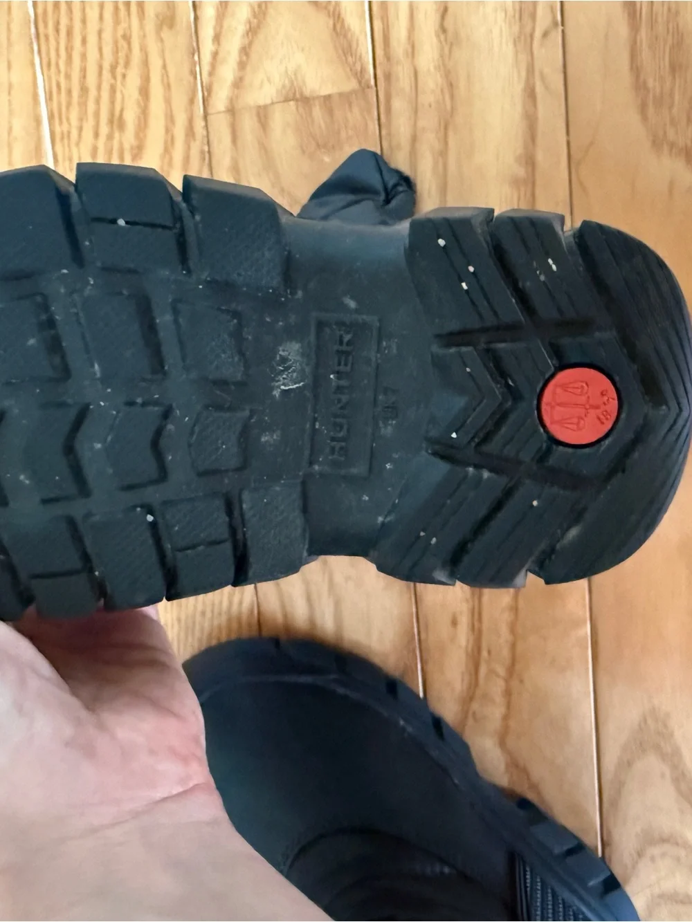 Hunter Black Fleece-Lined Snow Boots